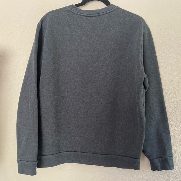 LACOSTE Unisex Tennis Player Embroidered Sweatshirt Gray Sz XL Preppy Collegiate - Picture 2 of 6